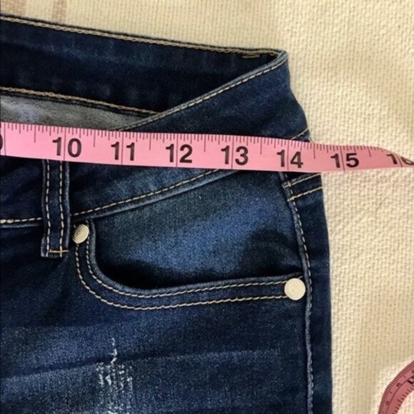 Ling Collection Women's Dark Wash Stretchy Jeans Size 5/6‎ Casual Juniors - Picture 6 of 8